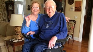 Couple at their adaptive home.